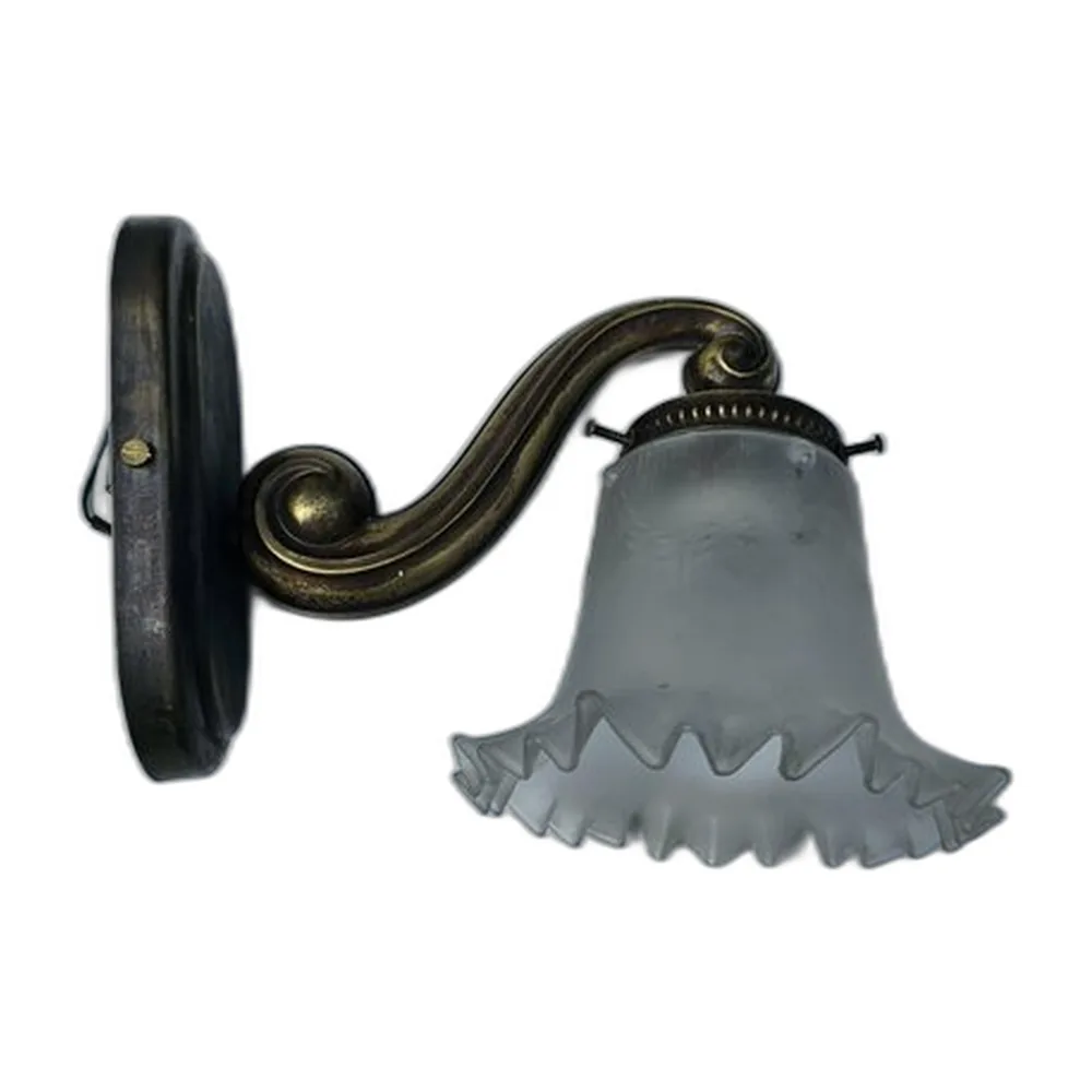 Art Deco Wandlampe aus Messing, 1920er