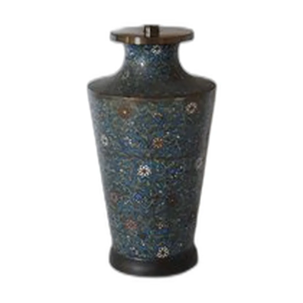 Cloisonné Balusterlampe aus Bronze, 1800er