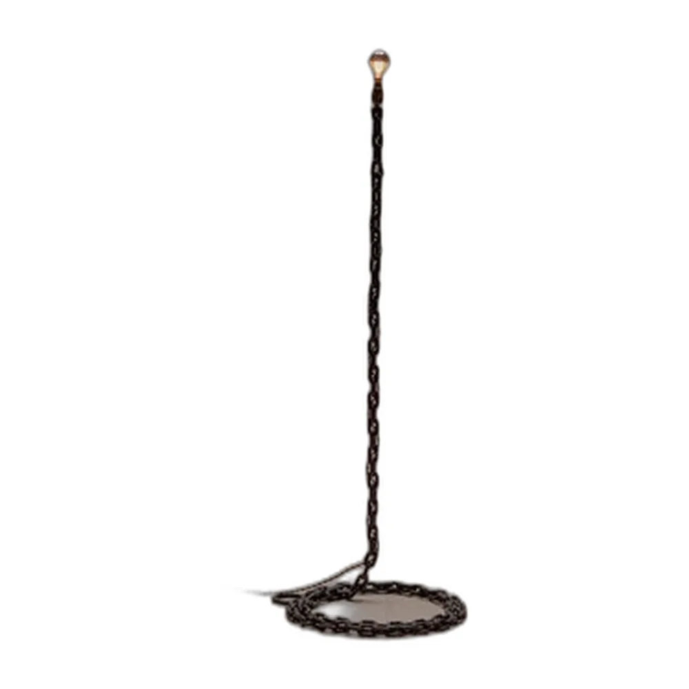 Französische Artisan Kettenglied Stehlampe, 1960er