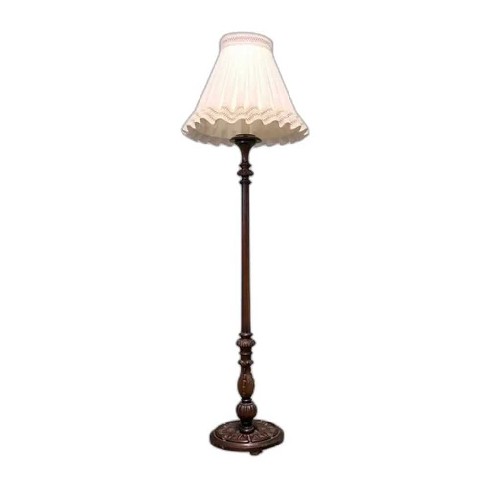Geschnitzte edwardianische Stehlampe, 1900er