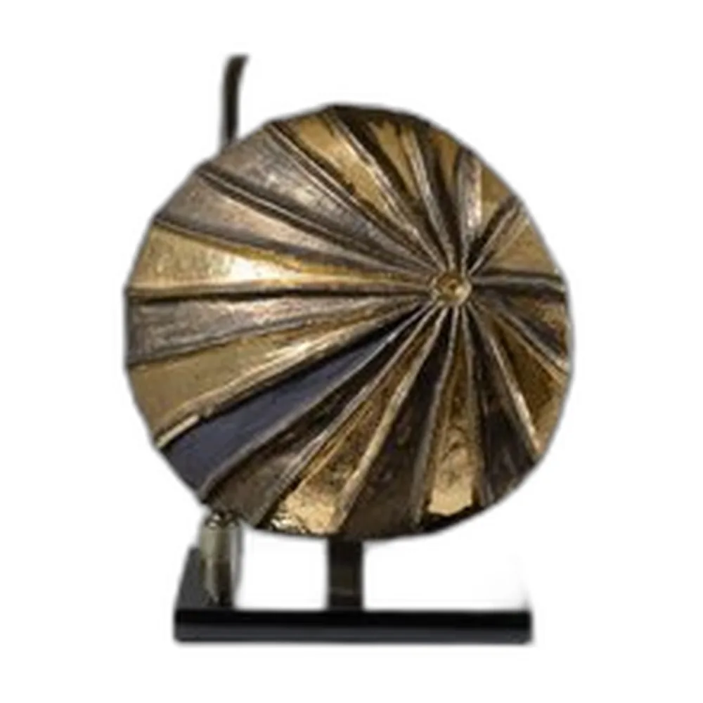 Goldene Tischlampe aus Keramik, 1960er