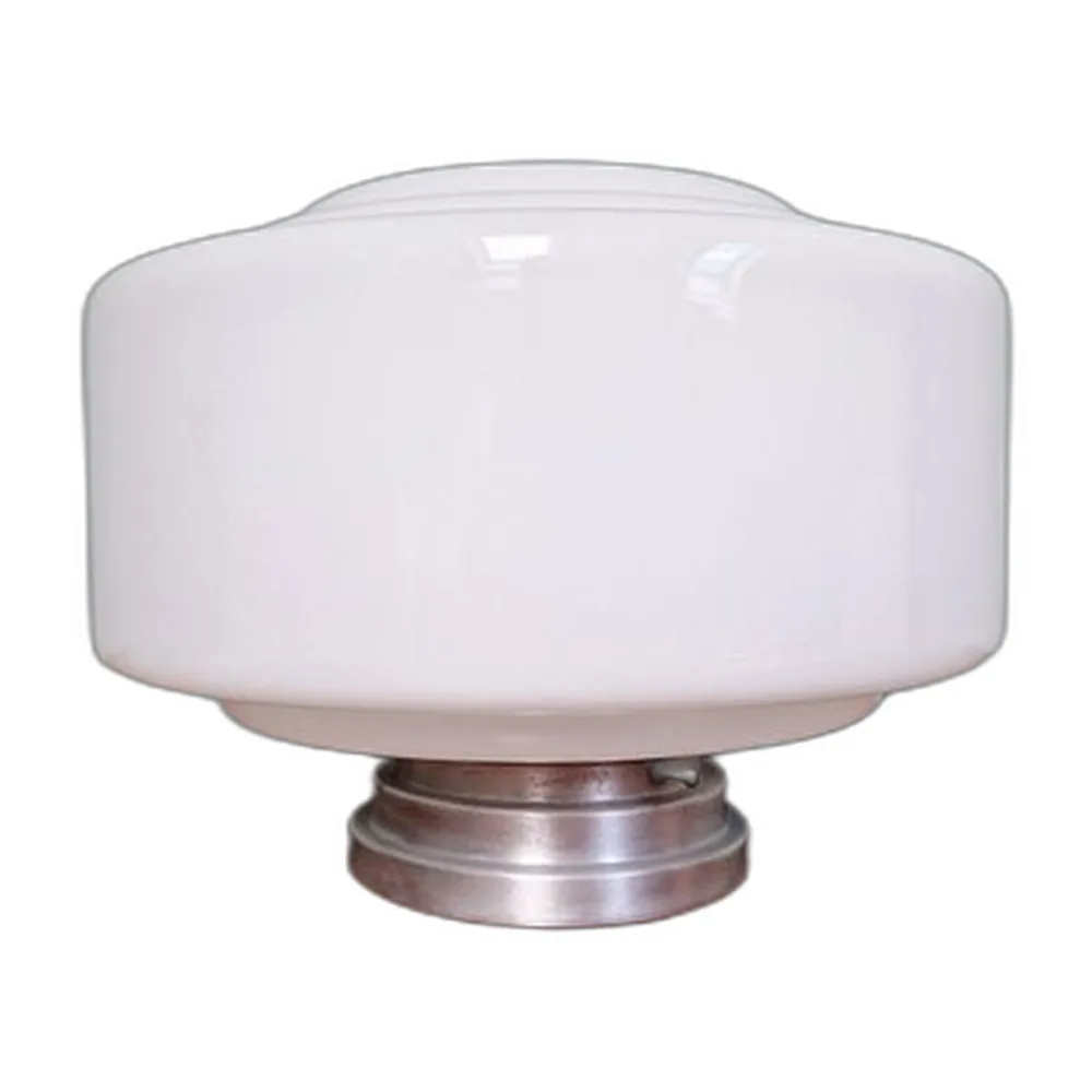 Große Art Deco Phililite Series Deckenlampe aus weißem Opalglas von Philips, 1930er