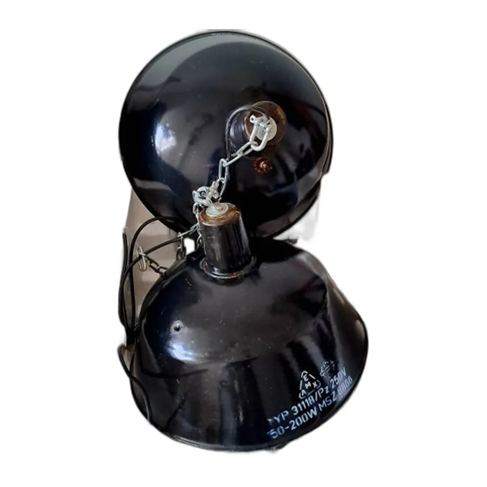 Große industrielle Lampen, 1950er, 2er Set