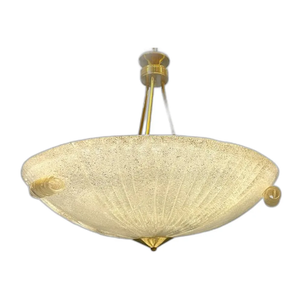 Große Murano Glas Hängelampe, Italien, 1970er
