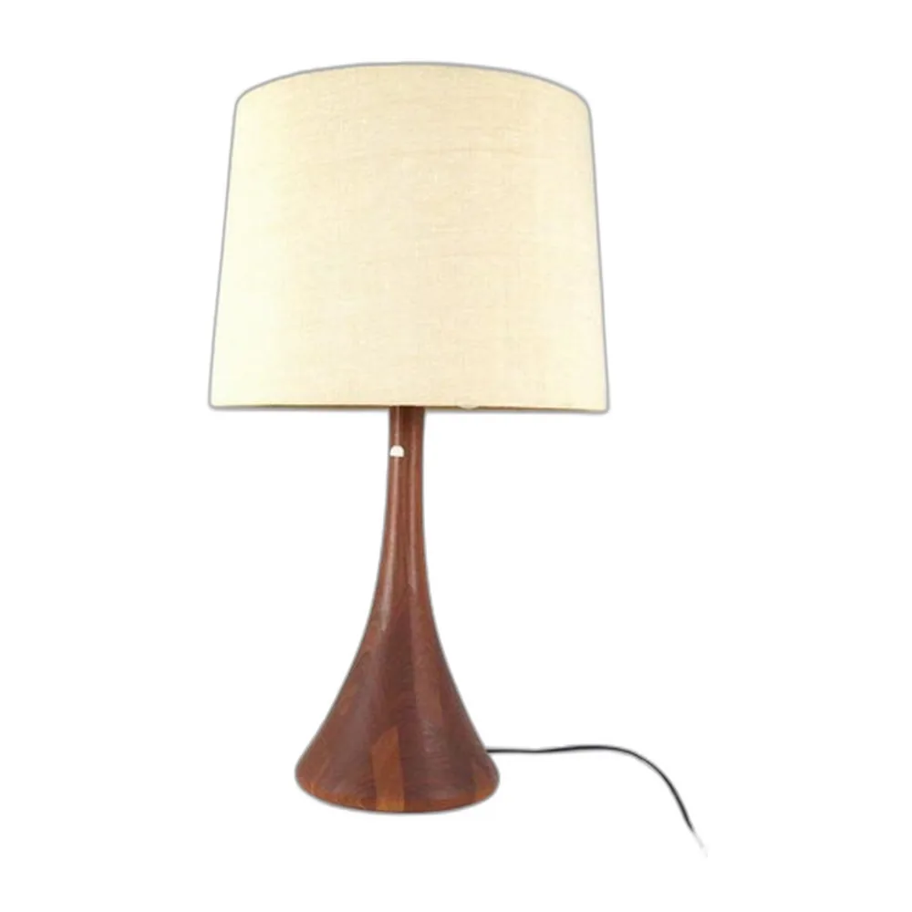 Große Tischlampe aus Holz von Domus
