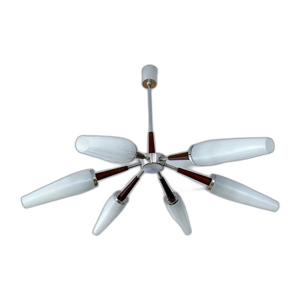 Großer Vintage Sputnik Kronleuchter, 1960er