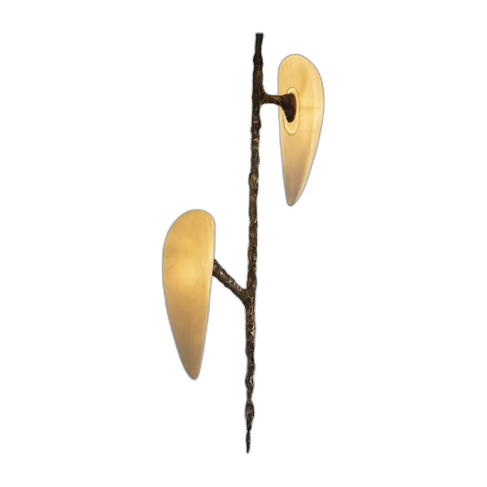 Handgeformte Hängelampe aus Bronzeguss von William Guillon