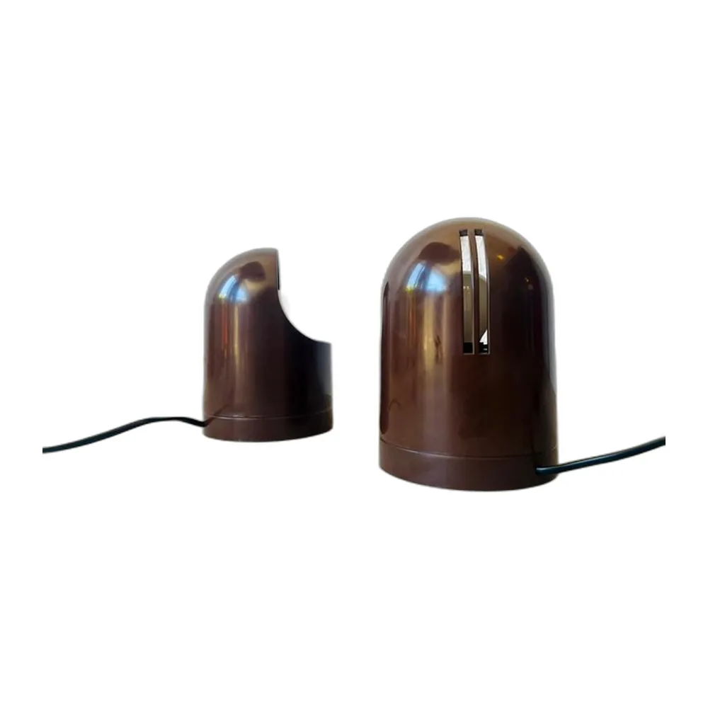 Italienische Aurora Tischlampen, 1960er, 2er Set