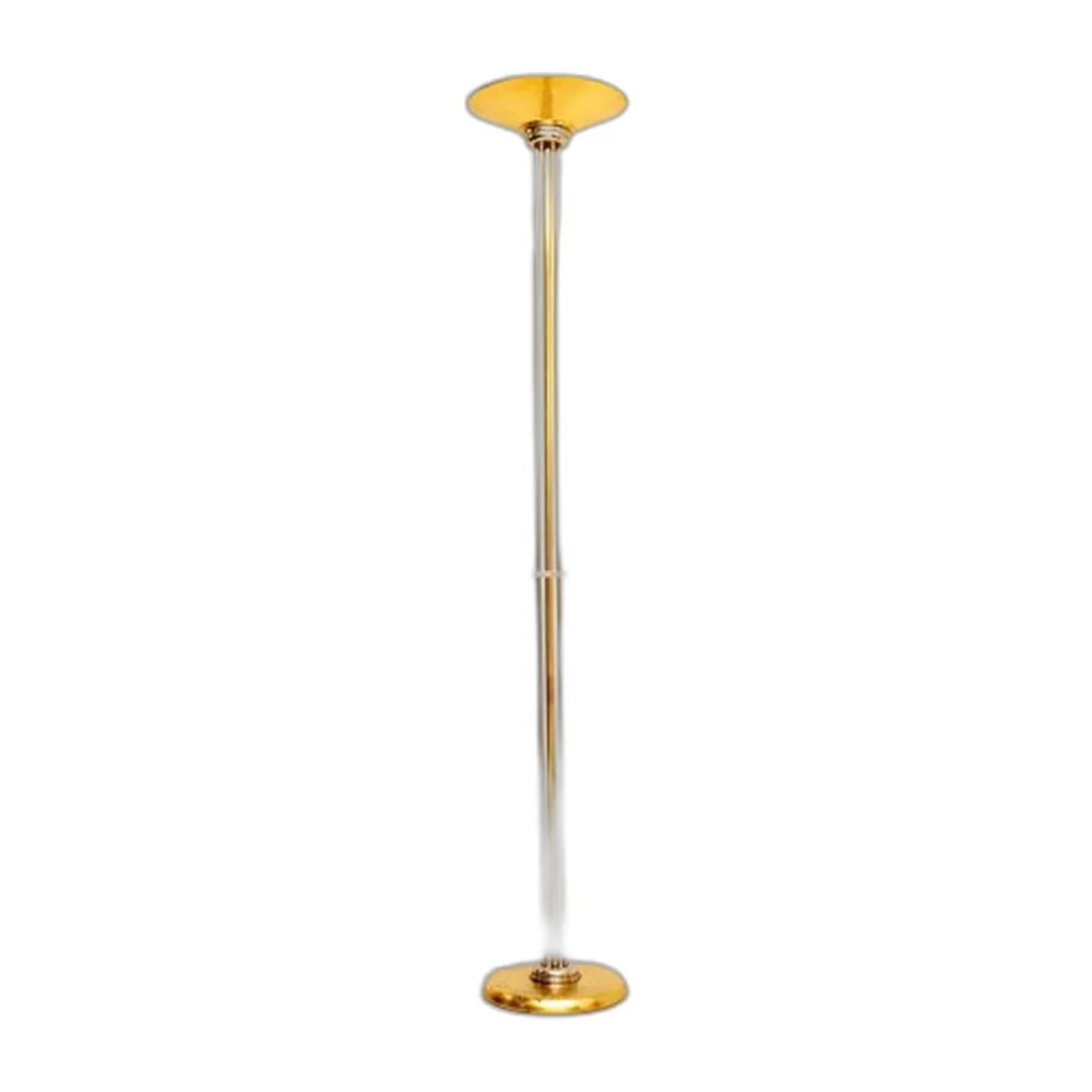 Italienische Vintage Stehlampe aus Messing & Chrom, 1970er