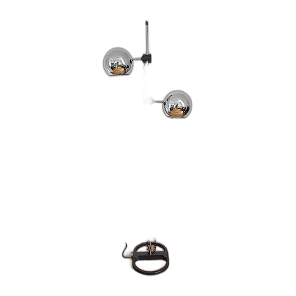 Kugelförmige Chrom Stehlampe von Staff, 1970er
