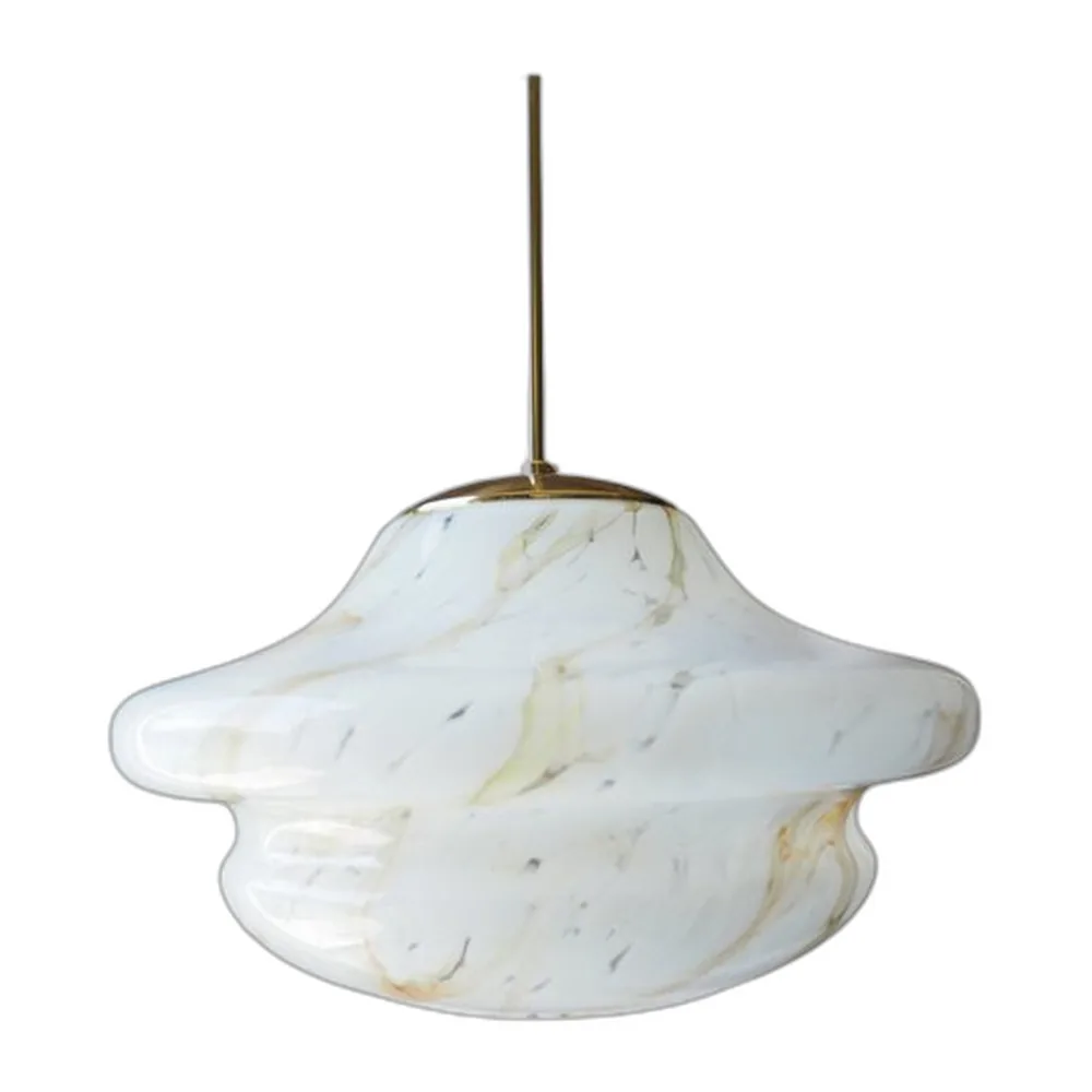 Mid-Century Modern Glas Hängelampe von Stefan Tabery, 1960er