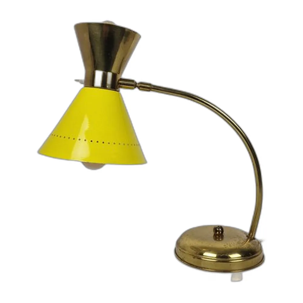 Mid-Century Tischlampe aus Messing, 1950er