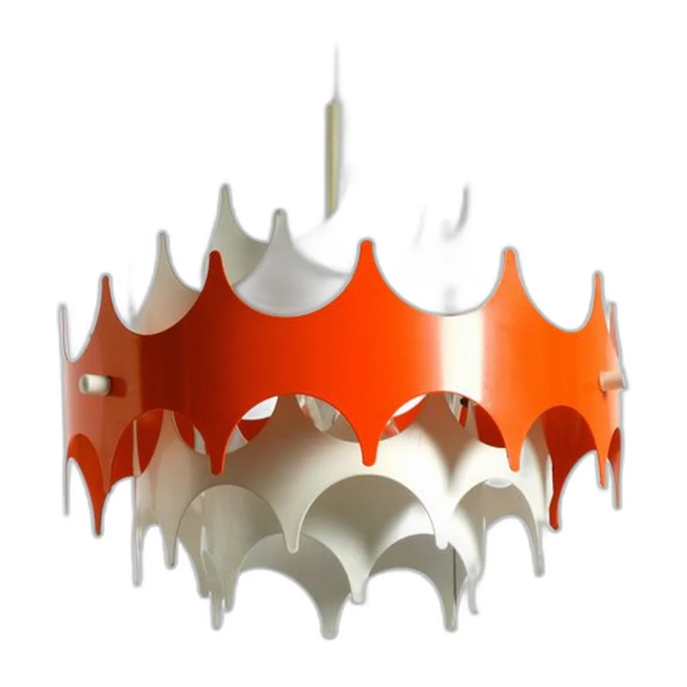 Space Age Hängelampe aus Metall von Doria Leuchten, 1960er