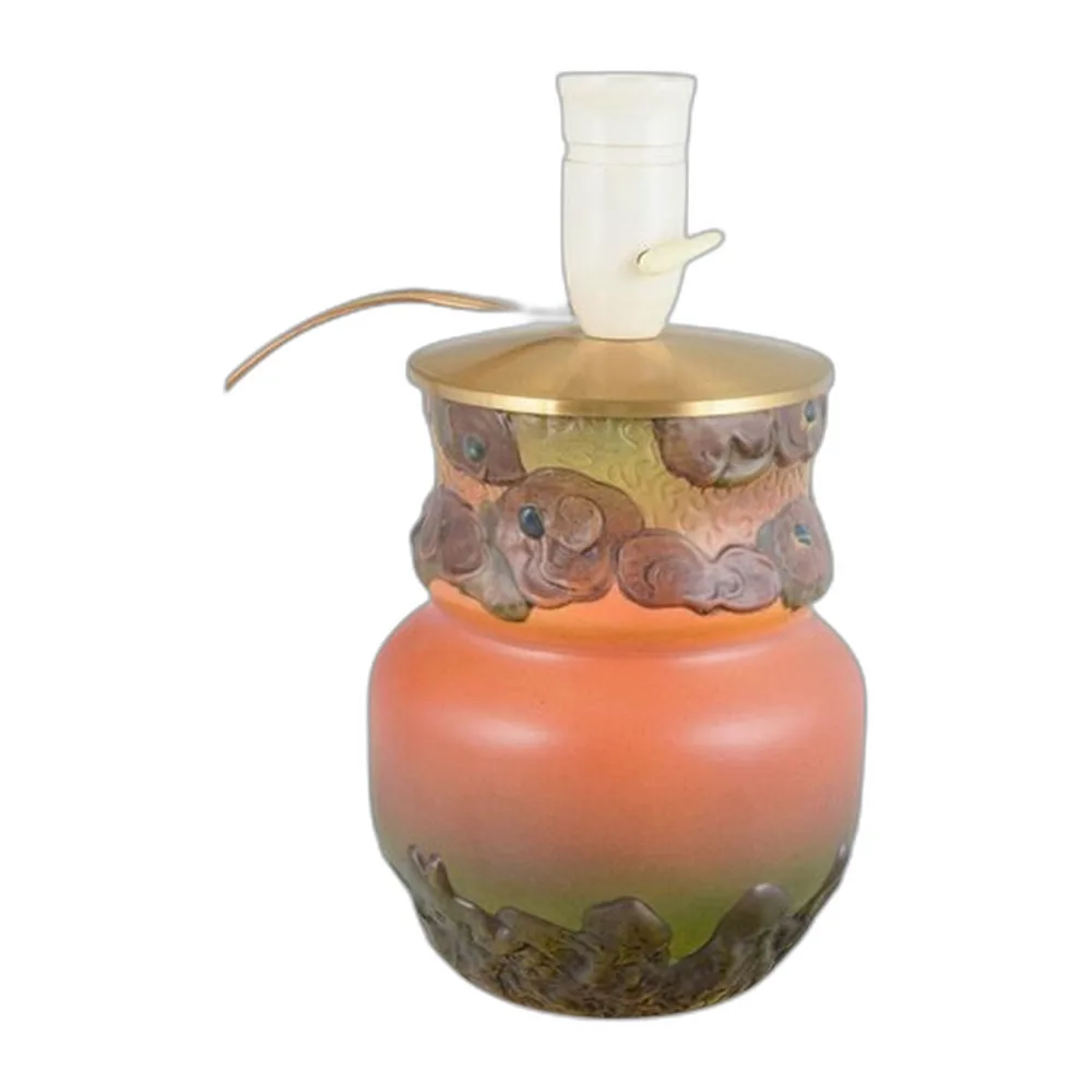 Tischlampe aus Keramikvase von Ipsens Enke, 1920er-30er