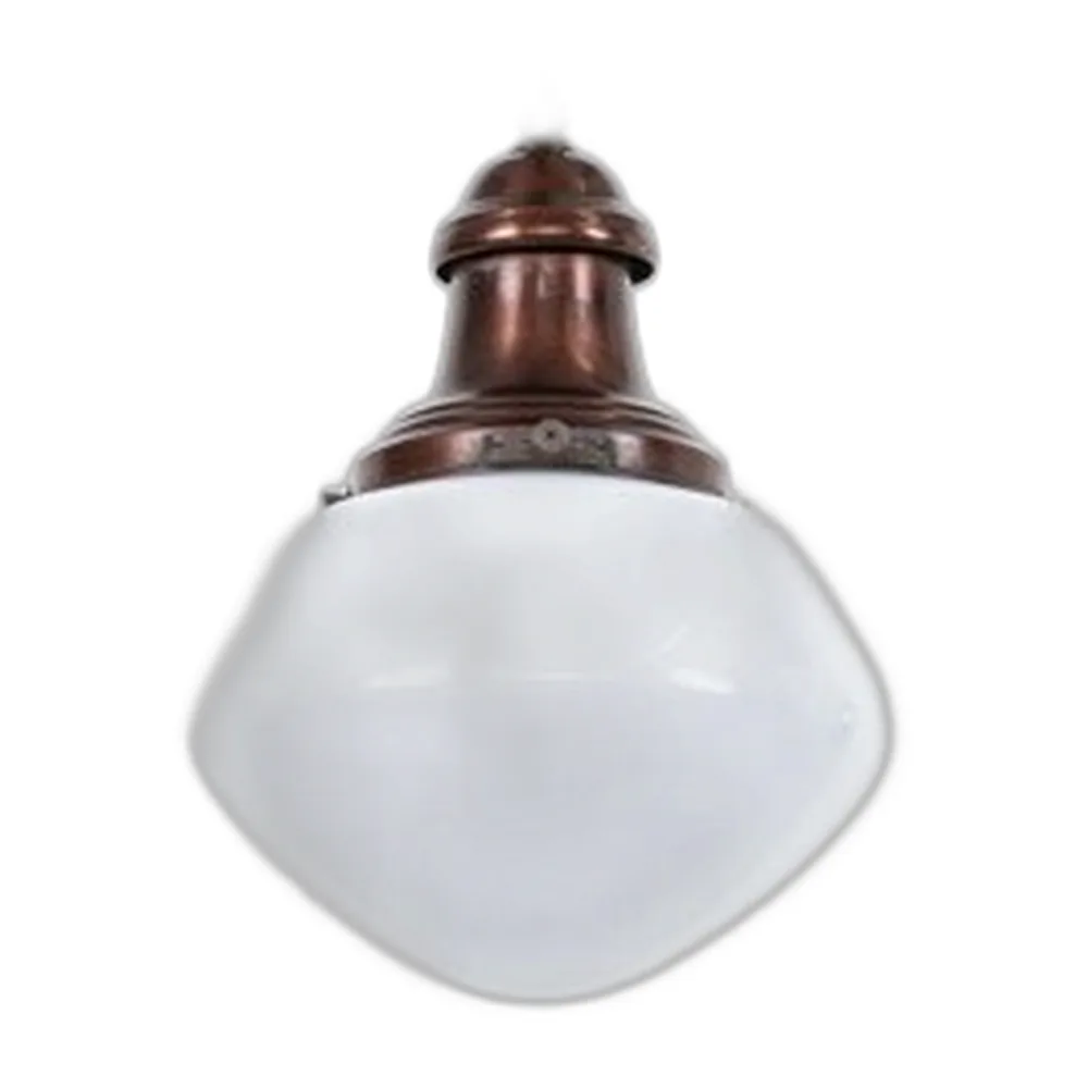 Vintage Hängelampe aus Opalglas von GEC, 1930er