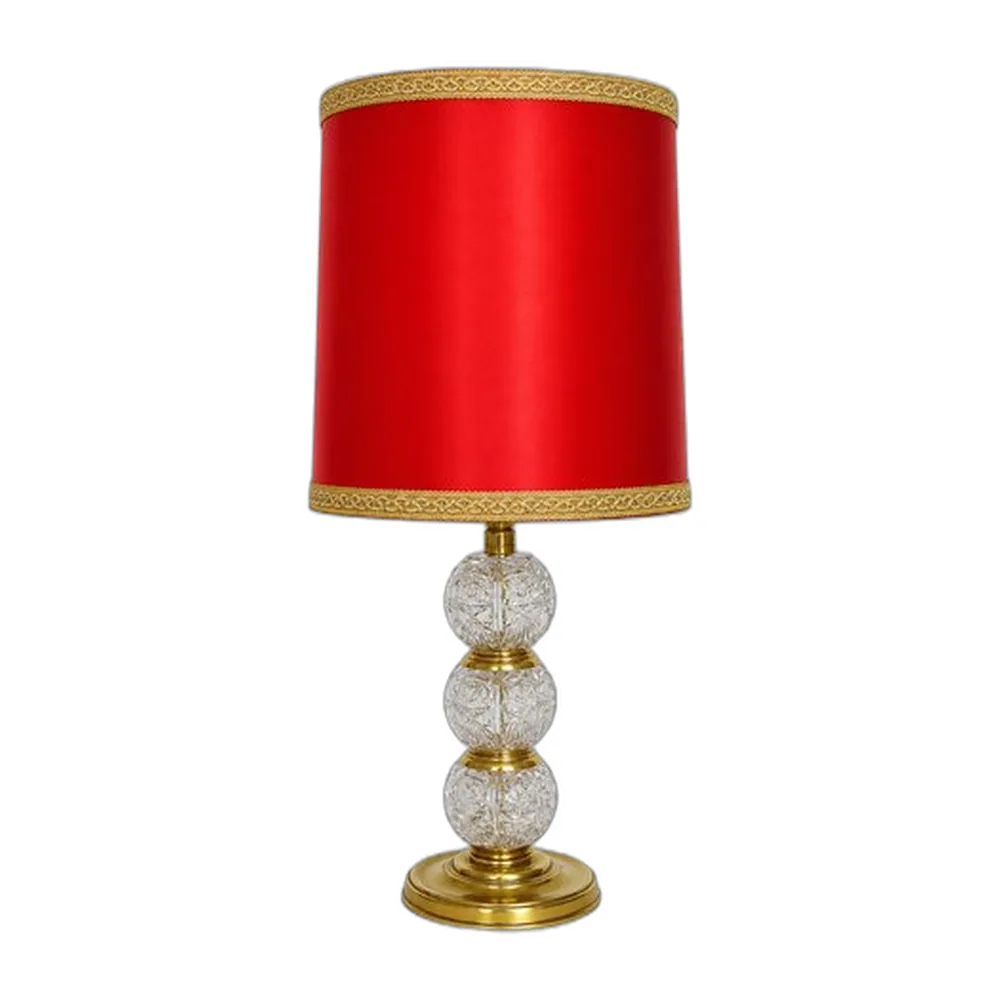Vintage Lampe aus Kristallglas, 1970er