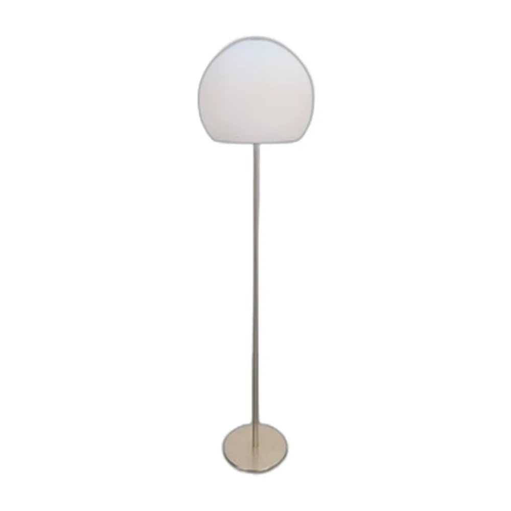 Vintage Stehlampe mit Opalglaskugel von Hufnagel Leuchten, 1970er