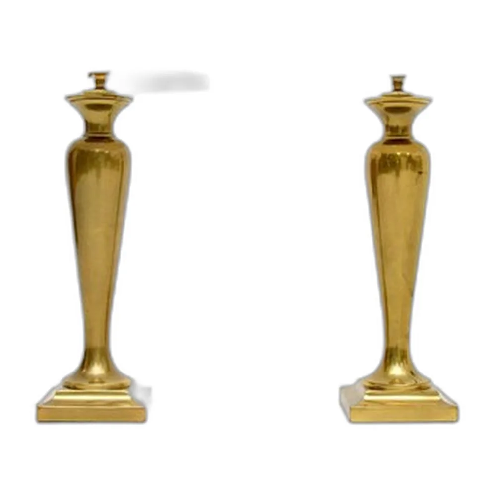 Vintage Tischlampen aus Messing, 1970er, 2er Set