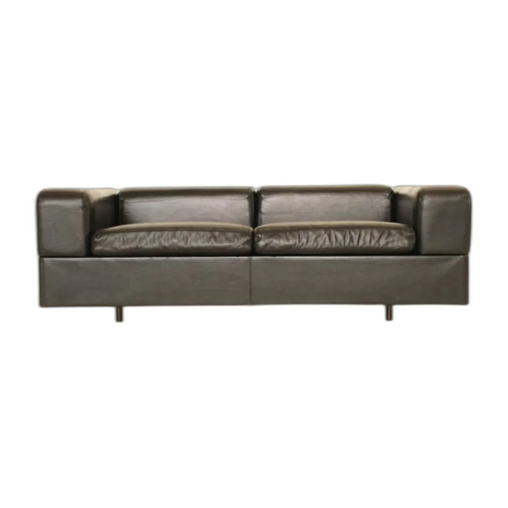 711 Ledersofa von Tito Agnoli für Cinova