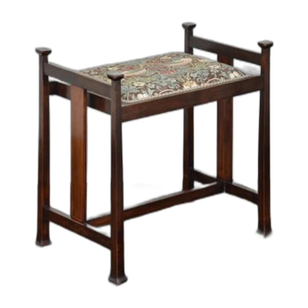 Antiker Arts & Crafts Frisiertisch-Hocker, 1900er