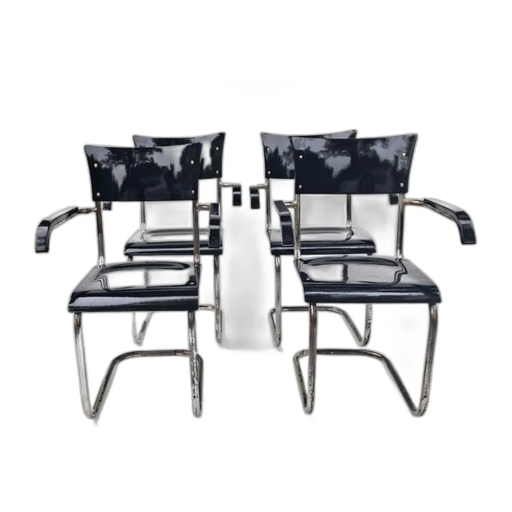B43F Stühle von Mart Stam für Thonet, 1931, 4er Set