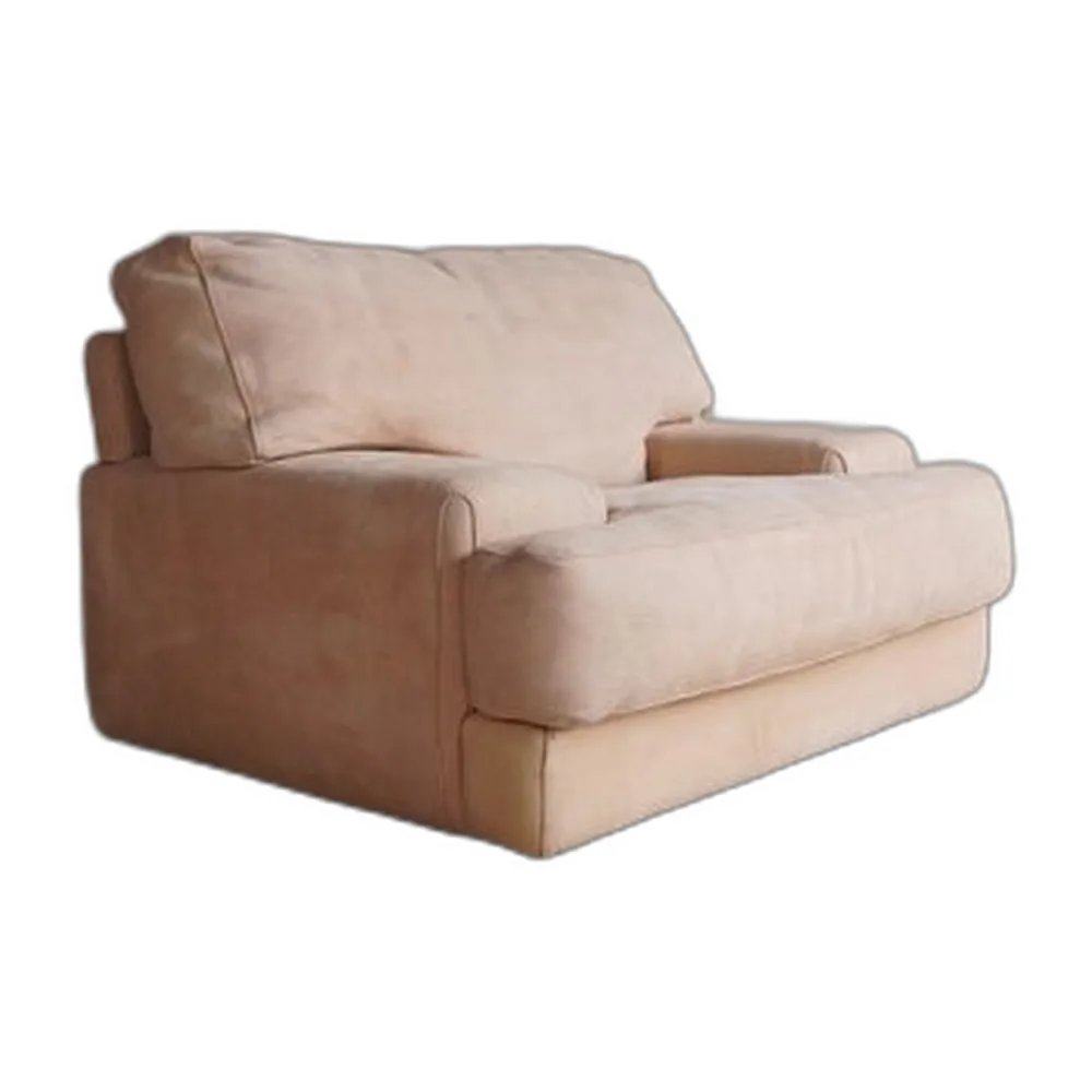 Blush Sessel aus Wildleder
