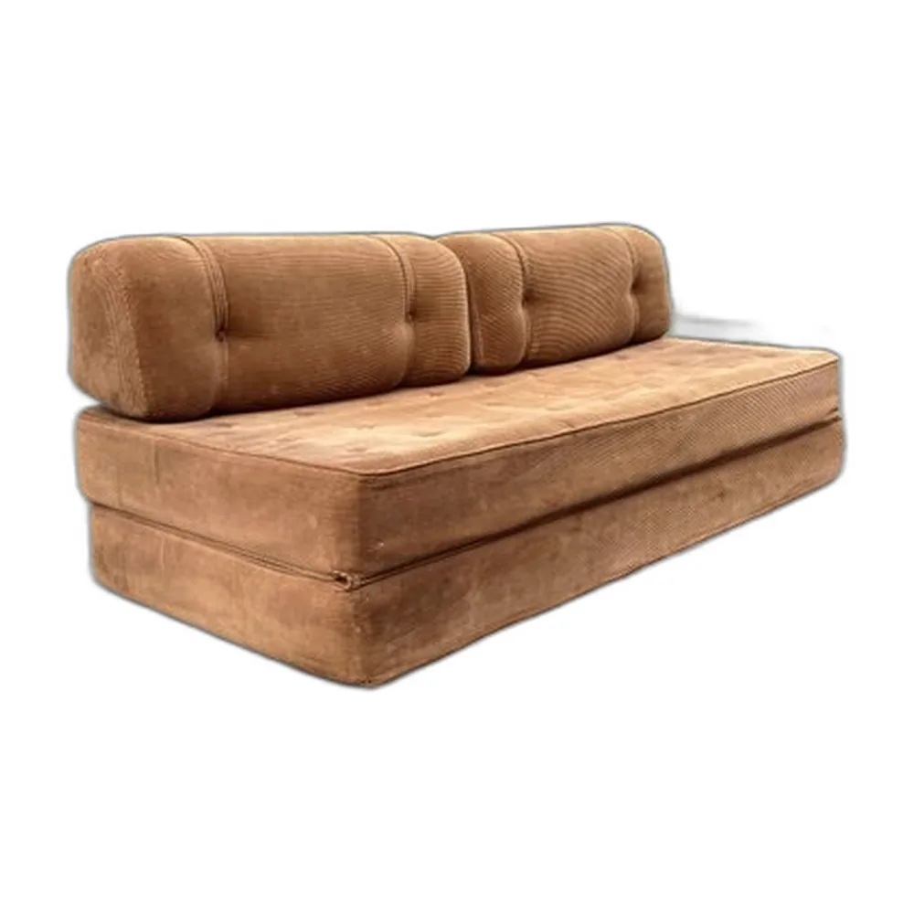 Braunes Vintage Schlafsofa, 1970er