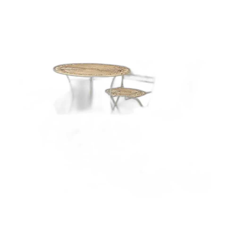 Couchtisch & Klappstühle aus Schmiedeeisen, 1960er, 5 . Set