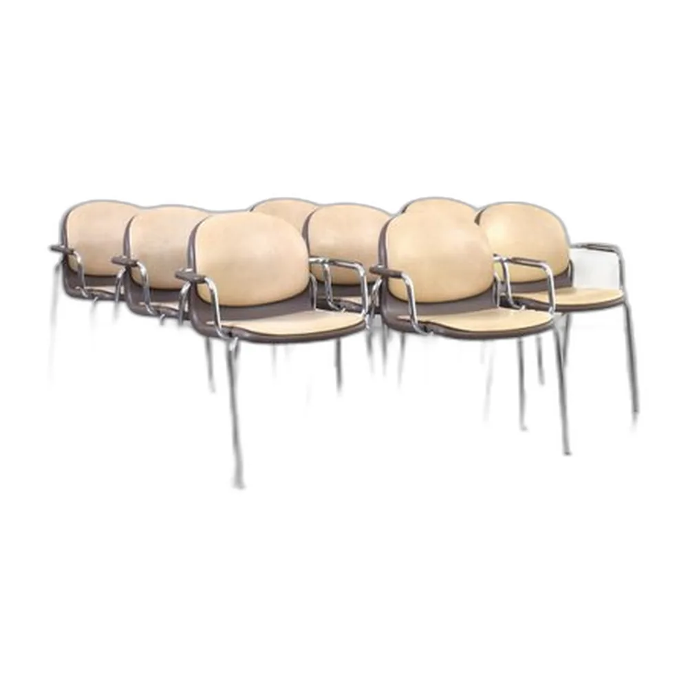 Deutsche Vintage Stühle von Wilkhahn, 1980er, 8er Set