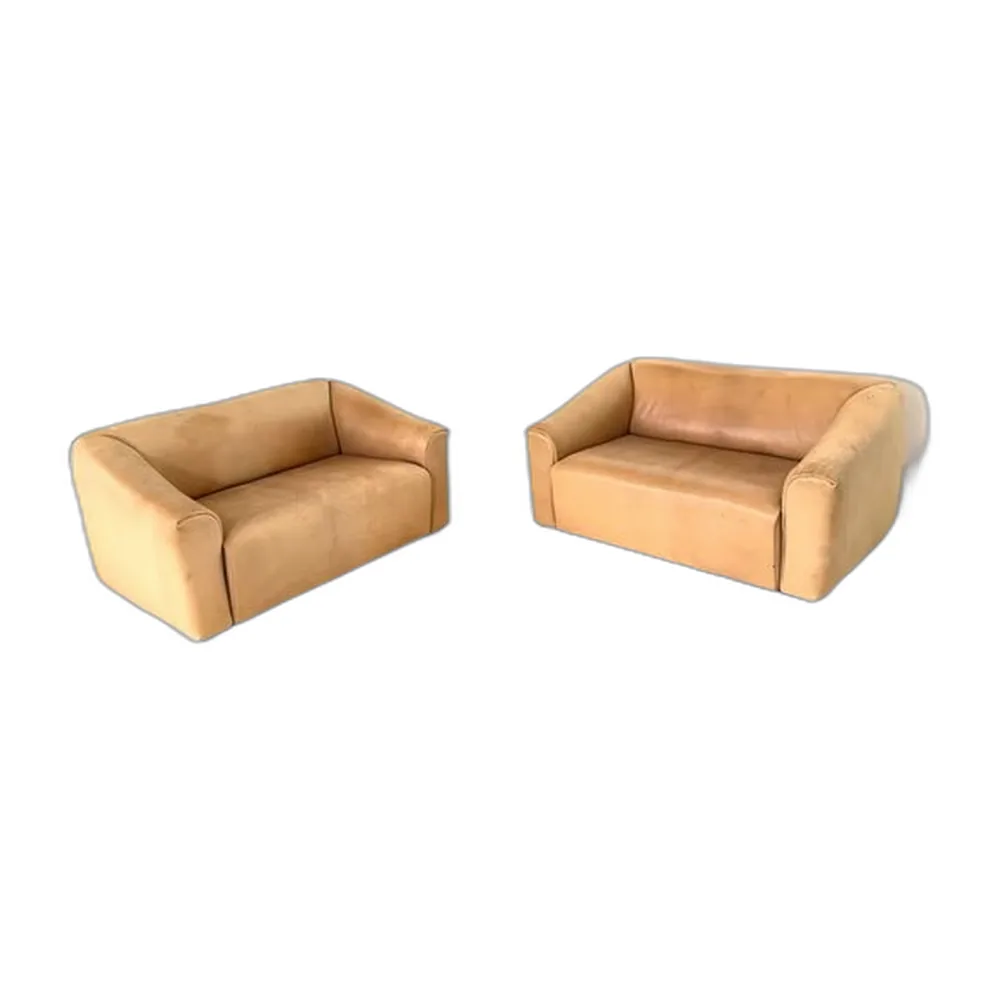 DS 47 Stuhl mit Nackenleder von de Sede, 2er Set