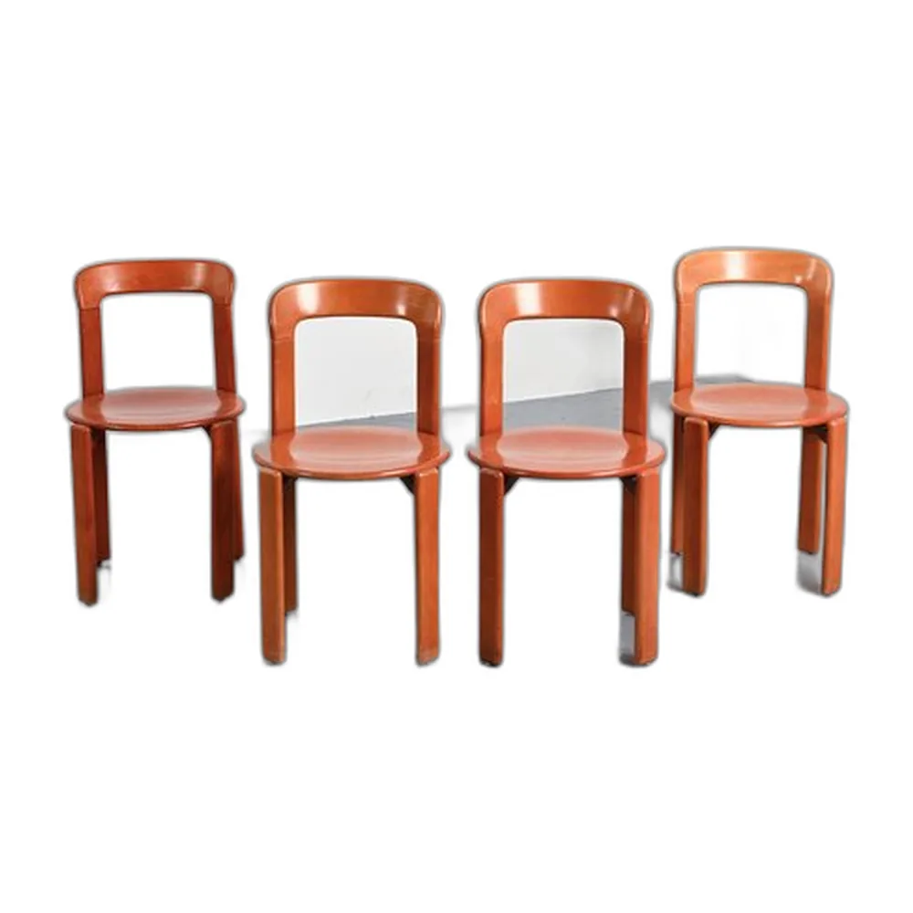 Esszimmerstühle von Bruno Rey für Dietiker, 1970er, 4er Set