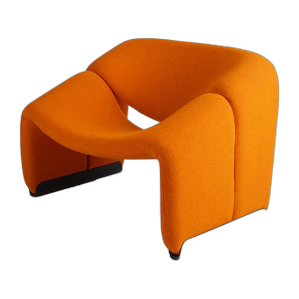 F598 Oranger Groovy Stuhl von Pierre Paulin für Artifort