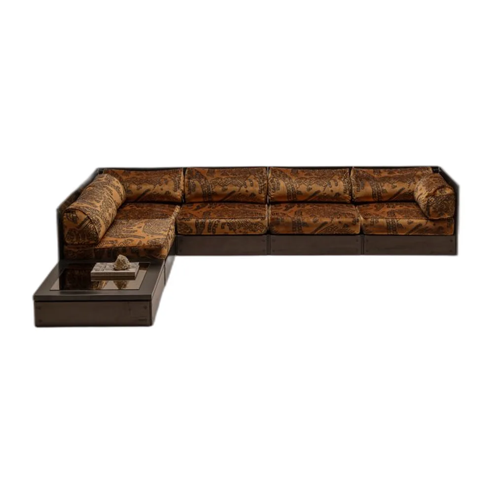Großes modulares Sofa von Rolf Heide für ICF, 1970er, 6er Set