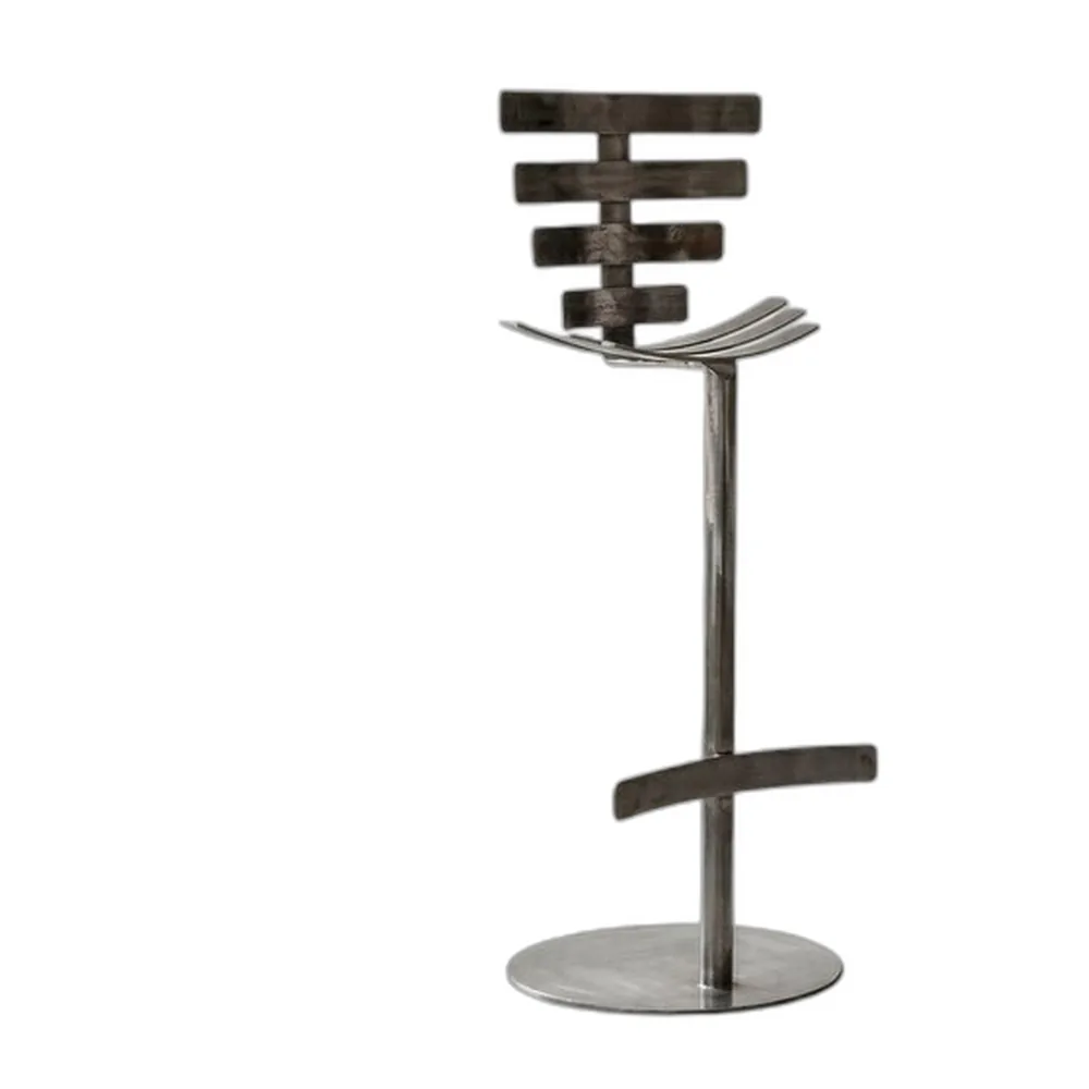 Hoher Vertebrae Barhocker aus Baustahl von Metalmorphosis Studio