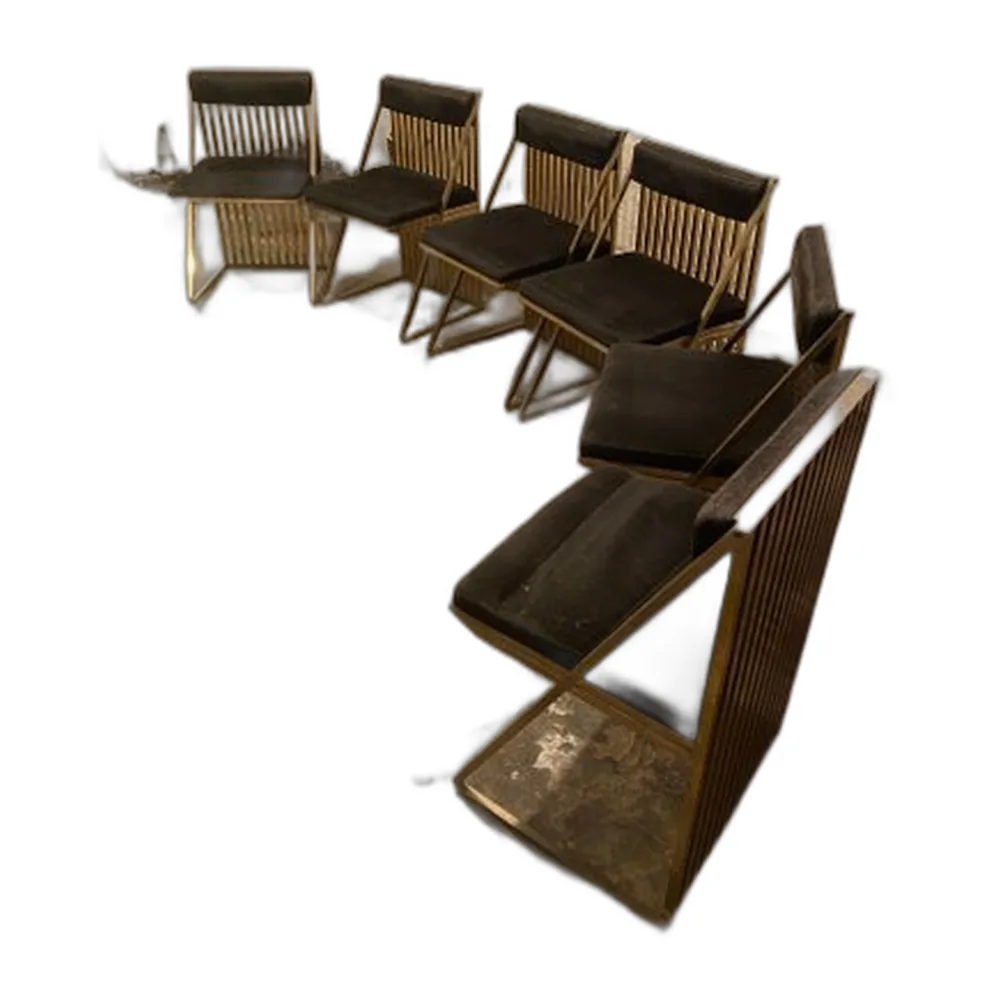 Italienische Vintage Stühle, 1970, 6er Set
