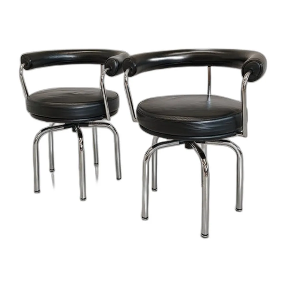 LC7 Drehsessel von Charlotte Perriand für Cassina, 1980er, 2er Set