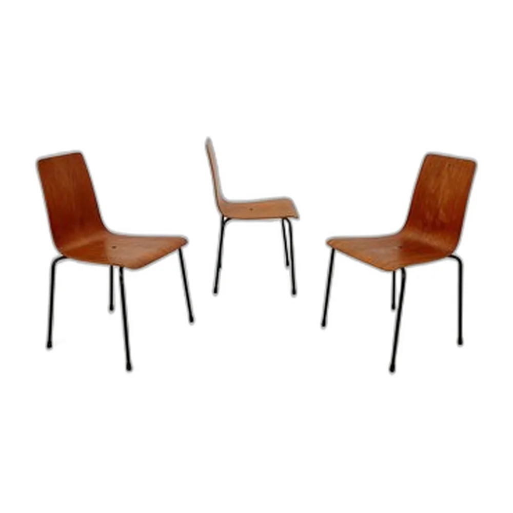 Mid-Century Modern Teak Stuhl von Friso Kramer für Auping, 1963