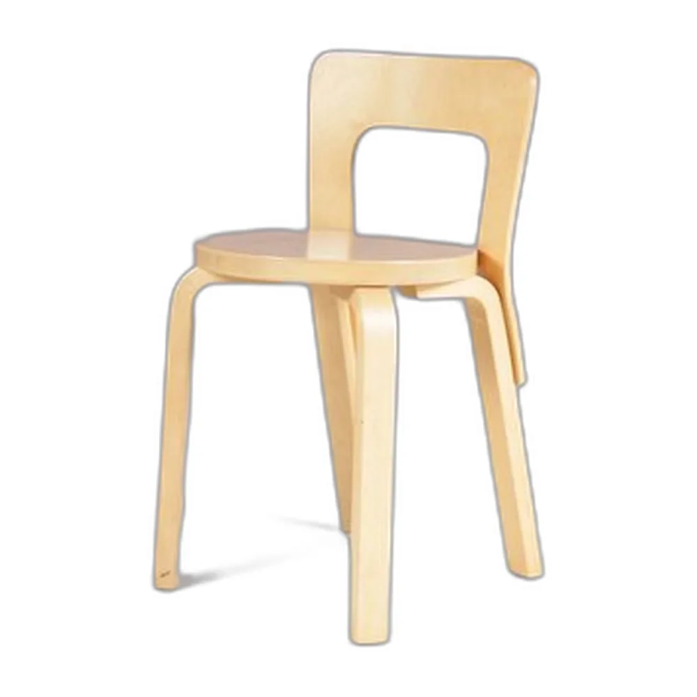 Modell 65 Stuhl aus Kiefernholz von Alvar Aalto, 1950er