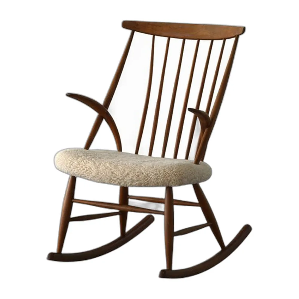 Moderner dänischer Schaukelstuhl von Illum Wikkelsø für N. Eilersen, 1960er