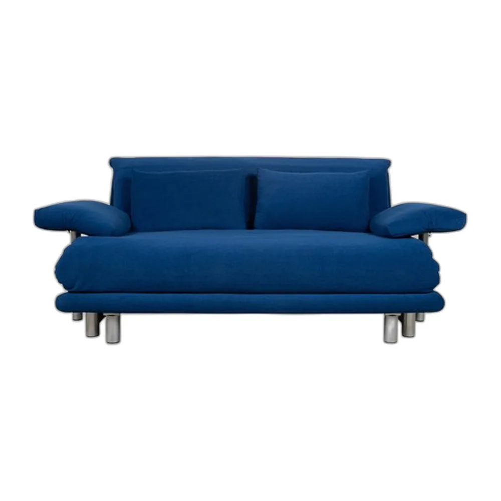 Multy 3-Sitzer Sofa mit blauem Malou 167 Bezug von Ligne Roset
