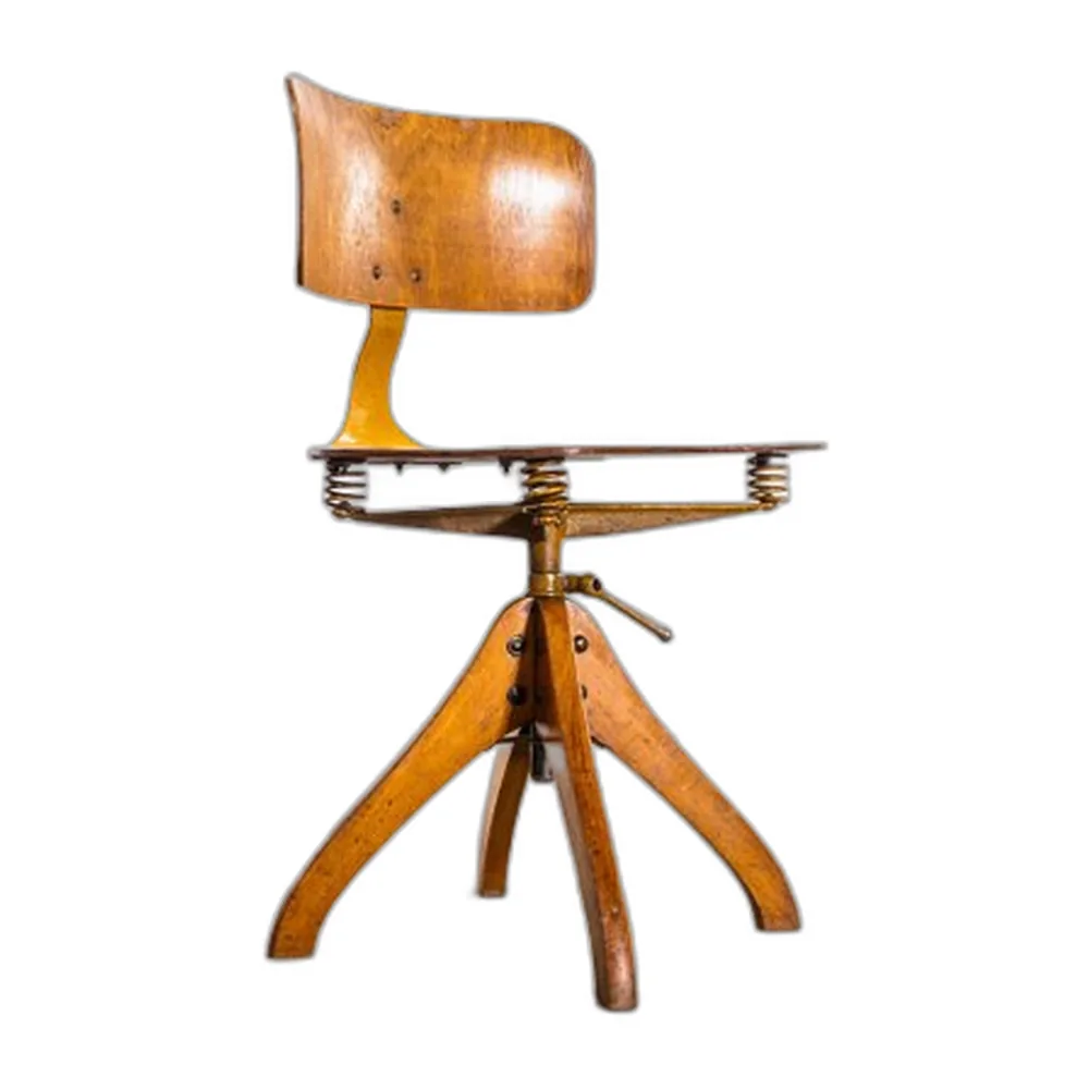Originaler Vintage Drehstuhl von Giroflex, 1950er