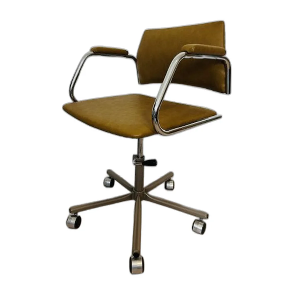 Senffarbener Vintage Bürostuhl Modell K-380 von Kovona