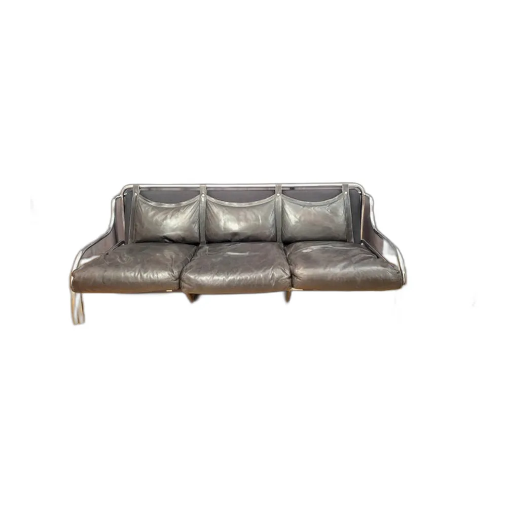 Stringa 3-Sitzer Sofa von Gae Aulenti für Poltronova, 1960er