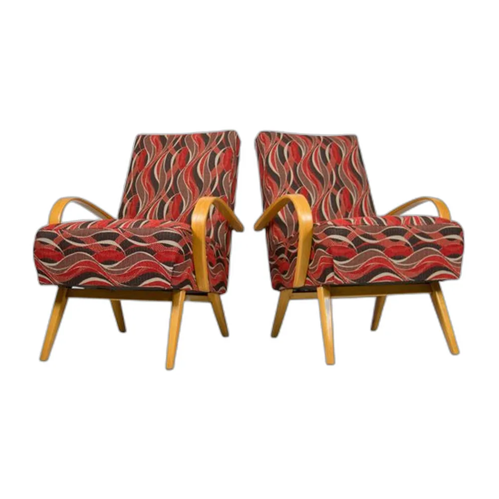 Tschechoslowakische Sessel von Jindrich Smidek, 1960er, 2er Set