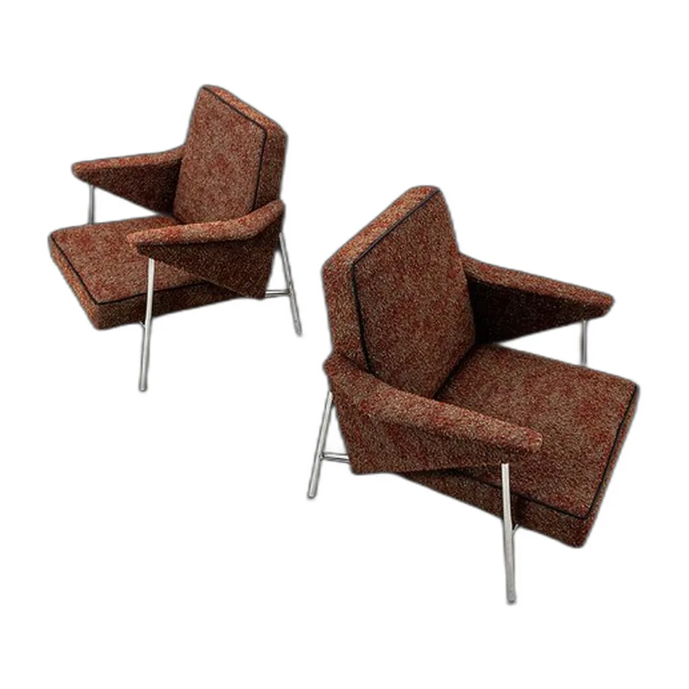 Vintage Bat Sessel aus Polen, 1960er, 2er Set