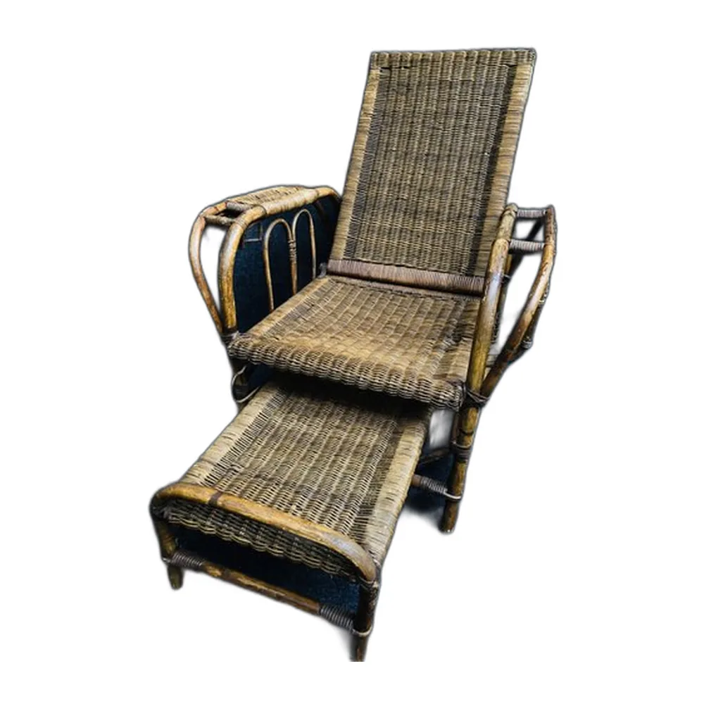 Vintage Bauhaus Stuhl aus Rattan von Erich Dieckmann, 1920er