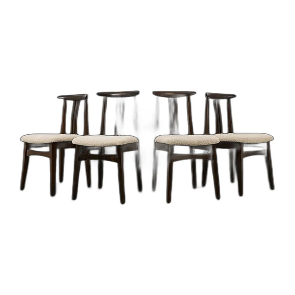 Vintage Esszimmerstühle von M. Zieliński, 1960er, 4er Set