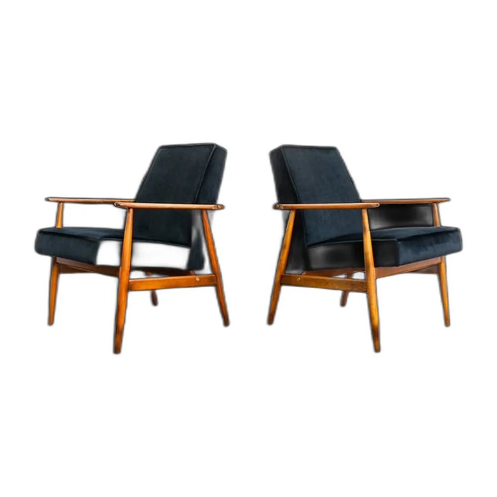 Vintage Sessel von H. Lis, Polen, 1970er, 2er Set
