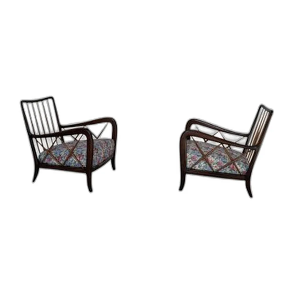 Vintage Sessel von Paolo Buffa, 1940er, 2er Set