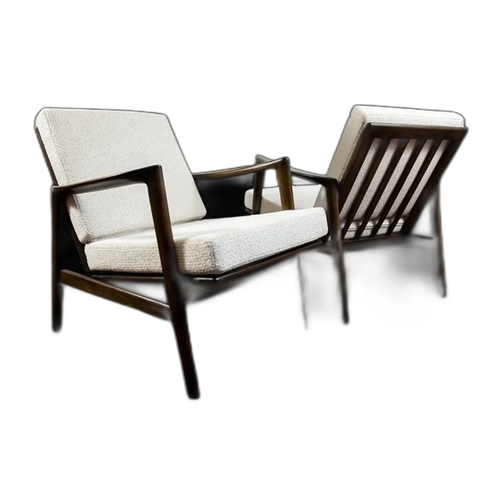 Vintage Sessel von Swarzędzkie Fabryki Mebli, 1960er, 2er Set